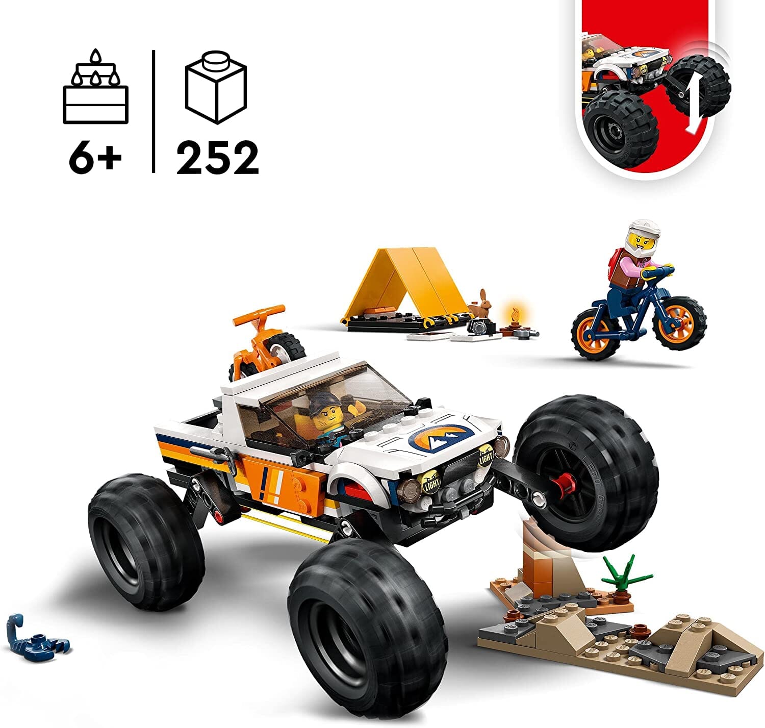 LEGO 60387 City Avventure sul Fuoristrada 4x4 LEGO 