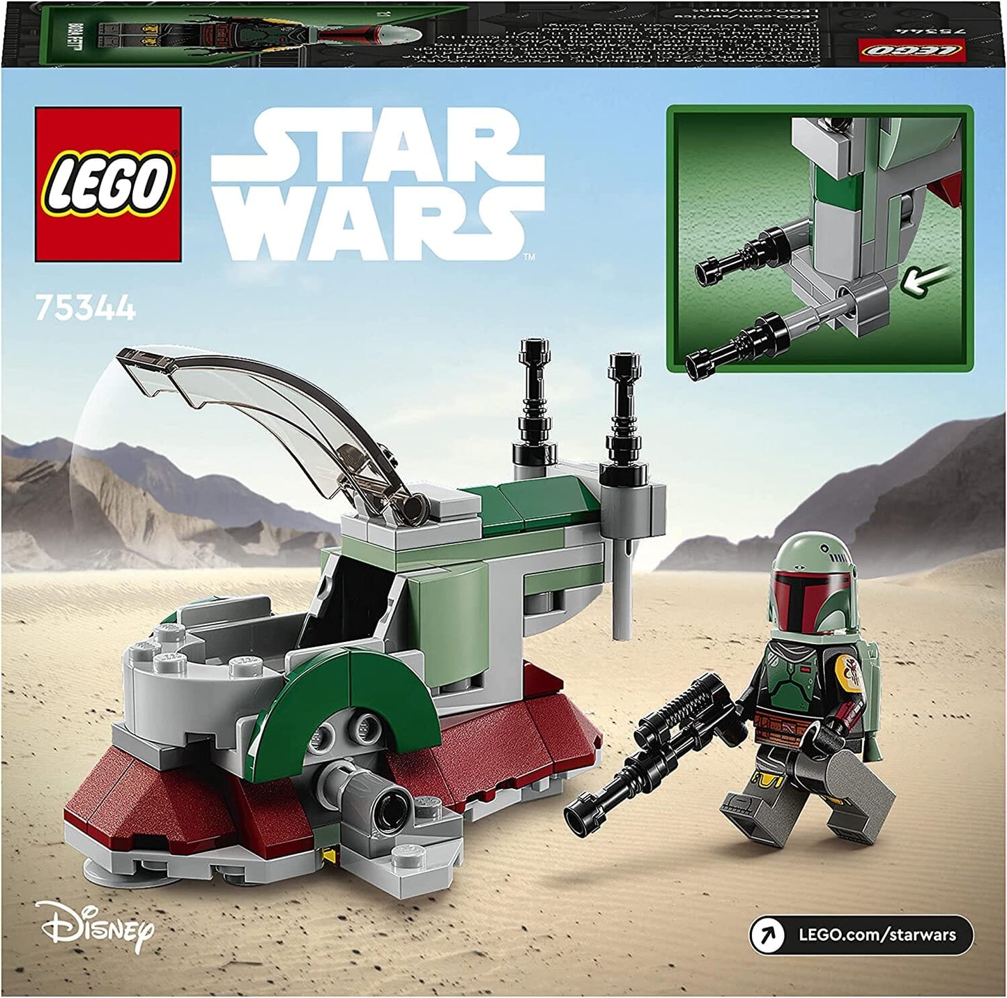 LEGO 75344 Star Wars Astronave di Boba Fett Microfighter LEGO 