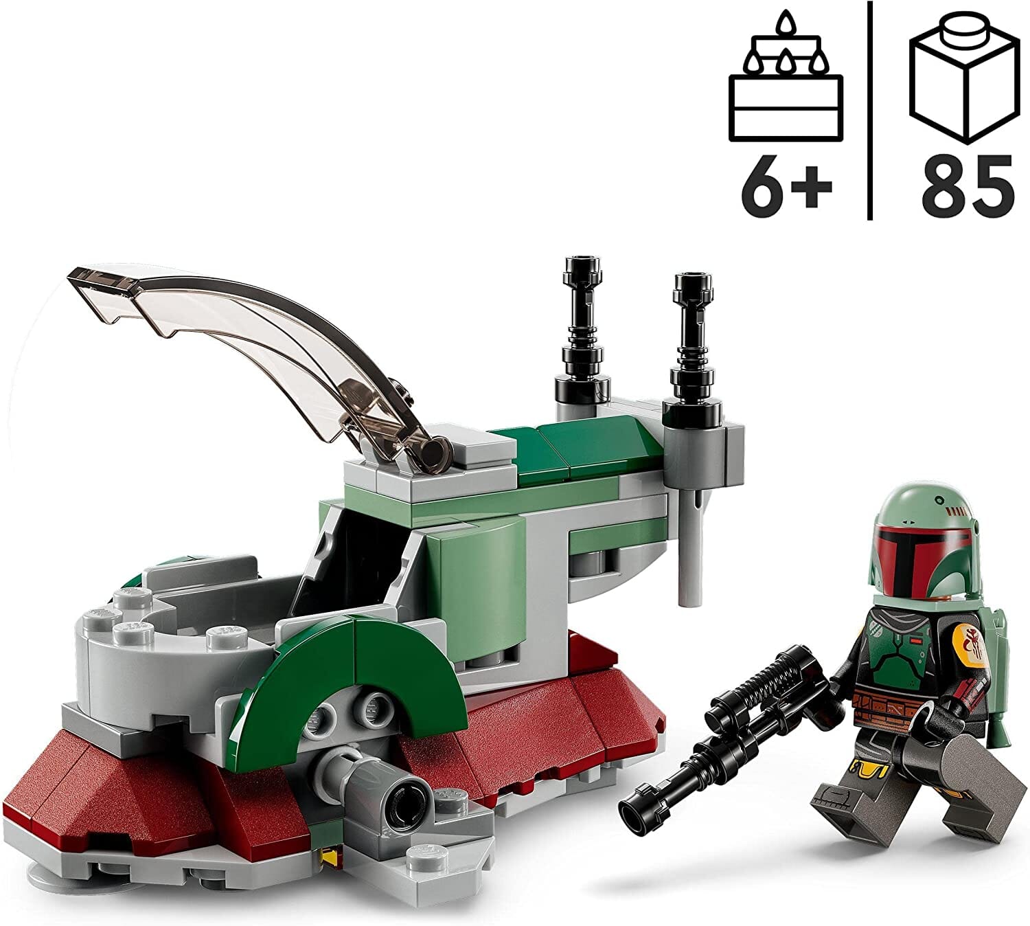 LEGO 75344 Star Wars Astronave di Boba Fett Microfighter LEGO 