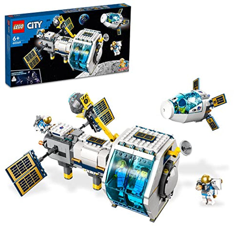 LEGO City Stazione Spaziale Lunare, NASA, 5 Minifigure di Astronauti, dai 6  Anni in su, 60349 