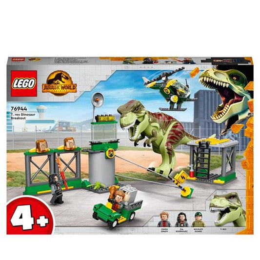 LEGO Jurassic World 76944 La Fuga del T. rex, Include 3 Minifigures LEGO 