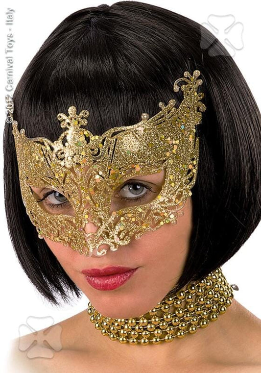 Maschera In Plastica C/Glitter CARNIVAL TOYS toysvaldichiana.it 