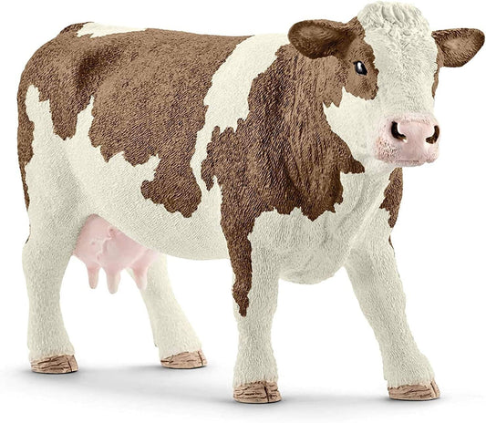 Mucca Pezzata Rossa Schleich toysvaldichiana.it 