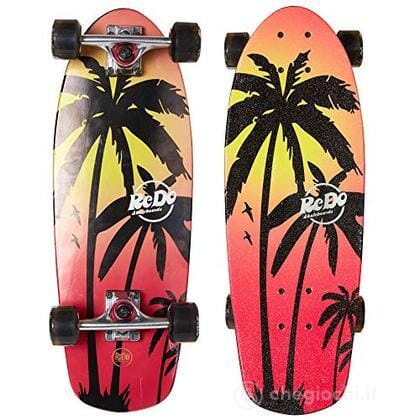 Skateboard Redo Shorty Cruiser Pink Palm toysvaldichiana.it 