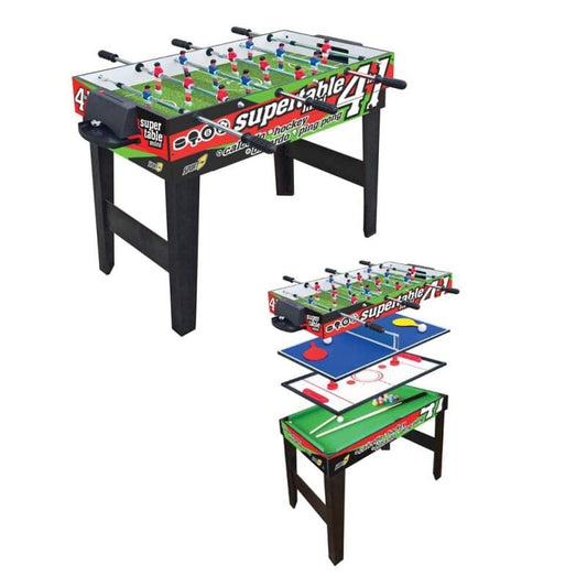 Tavolo 4 In 1 Mini 3Vs3 Calcetto Ping Pong Carambola Hockey MANDELLI toysvaldichianasrl 