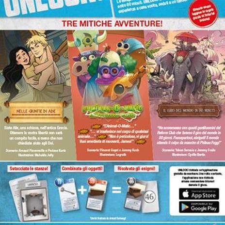 Unlock! Mythic Adventures - Base - ITA. Gioco da tavolo ASMODEE 